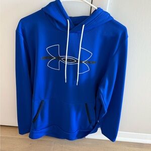 Under Armour Blue Hoodie with White Accents